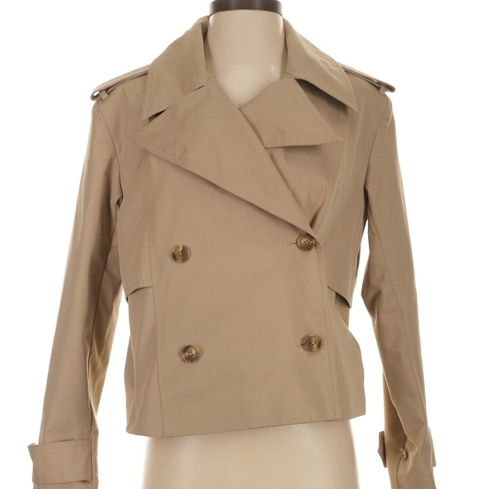 Banana Republic Tan Double-Breasted Trench Coat
